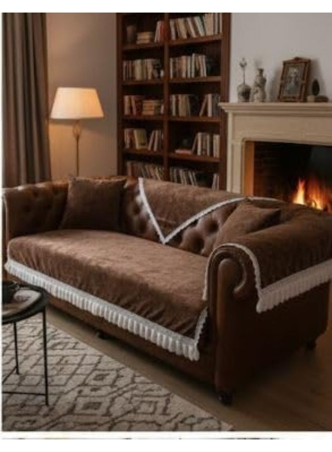 Cover Protector, Quilted Sectional Couch Slipcover, Cafe 10Piece Set - Image 4